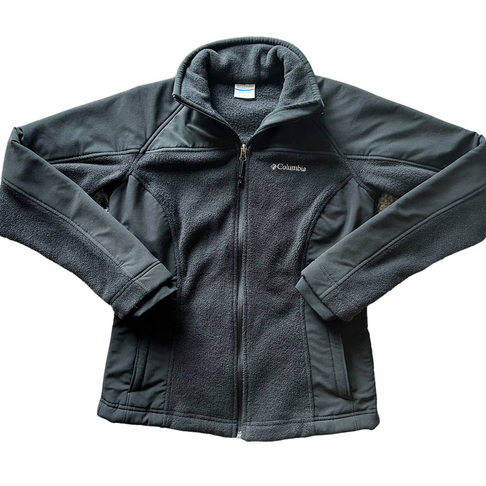 Columbia Black Full Zip Fleece Womens Size M